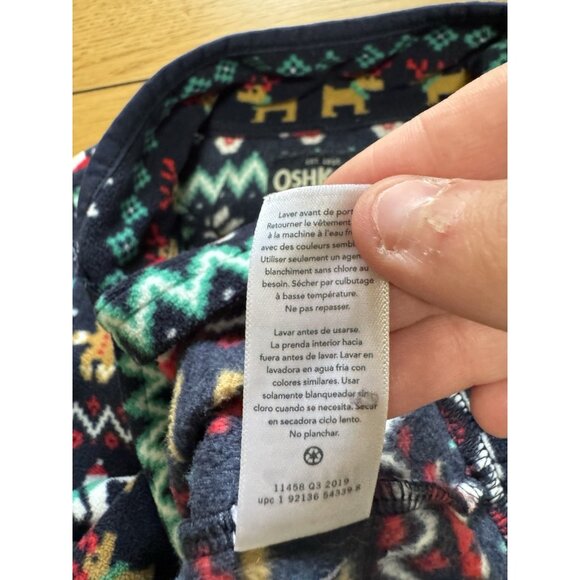 Oshkosh Bgosh Kids Size 24M Sweater Toddler Fleece Pullover Holiday Polyester - Picture 10 of 11